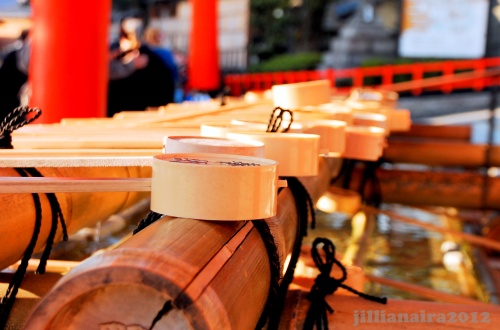 Before entering any shrine, you should wash your hands and mouth at the purification trough